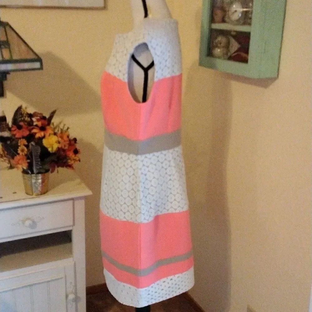 Studio One Colorblock Lace Dress - Picture 5 of 11